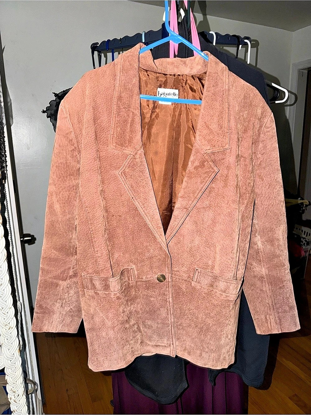Vintage bagatelle brown Suede Blazer 6